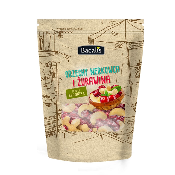 Mieszanka nerkowiec i żurawina Bacalis  180g