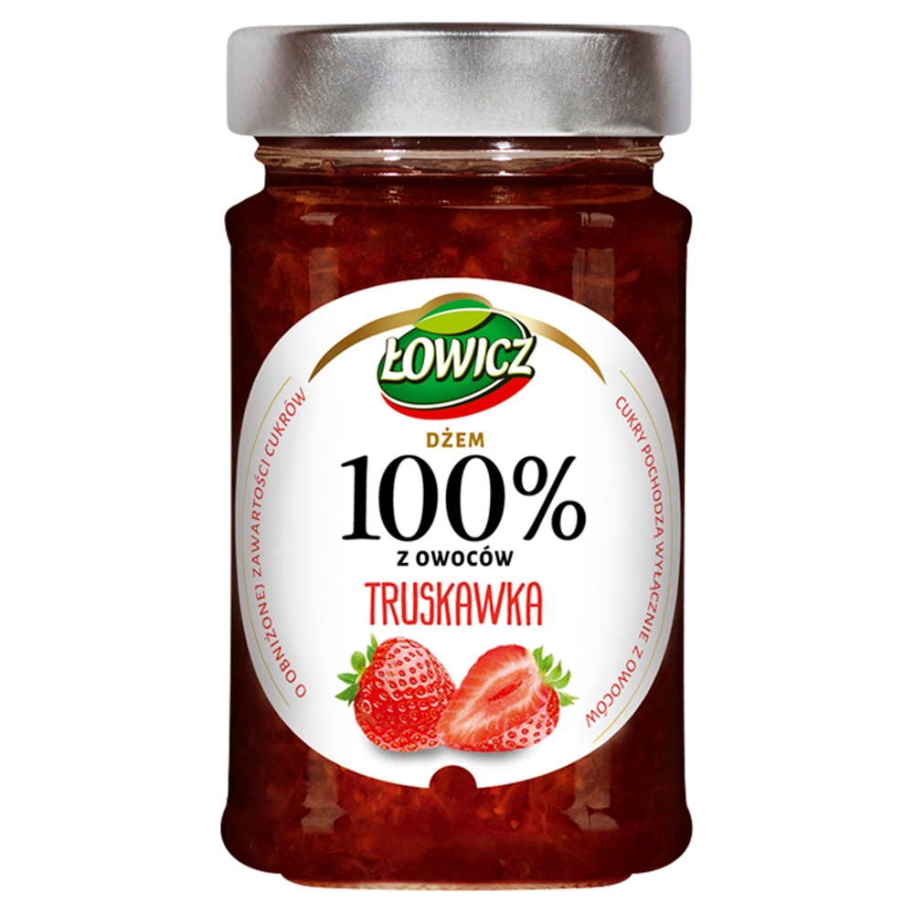 Dżem Łowicz Truskawka 100% 210g esklep.polomarket.pl