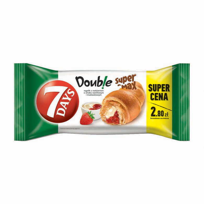 Rogal Double wanilia/truskawka 7Days 110g esklep.polomarket.pl