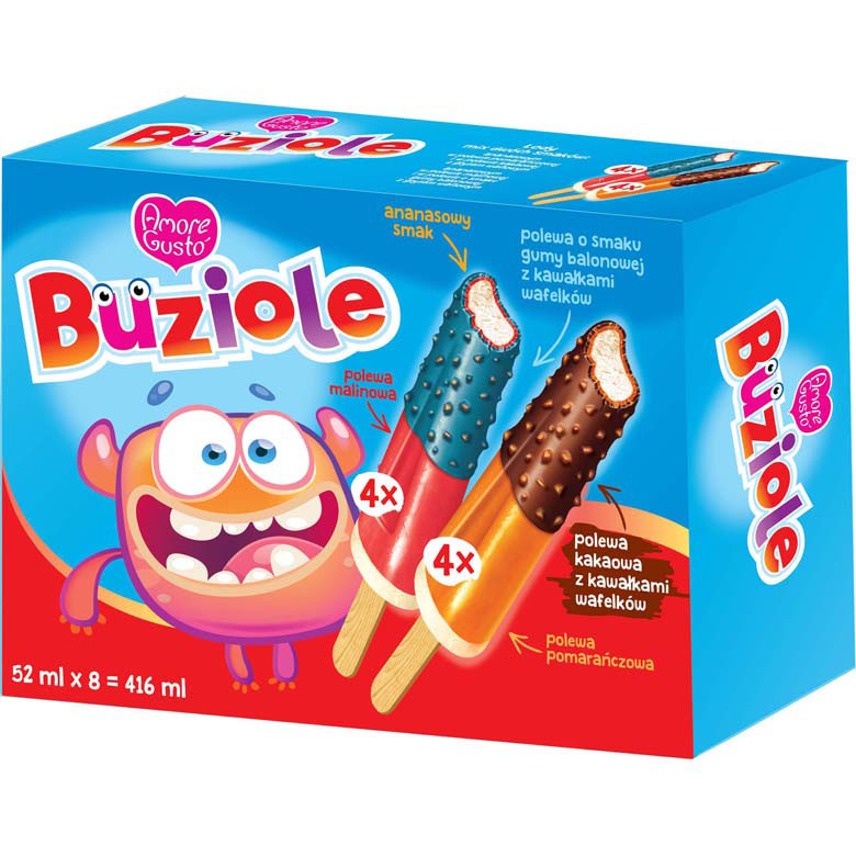 Lody ananasowe w polewie A.G.Buziole 2x4x52ml