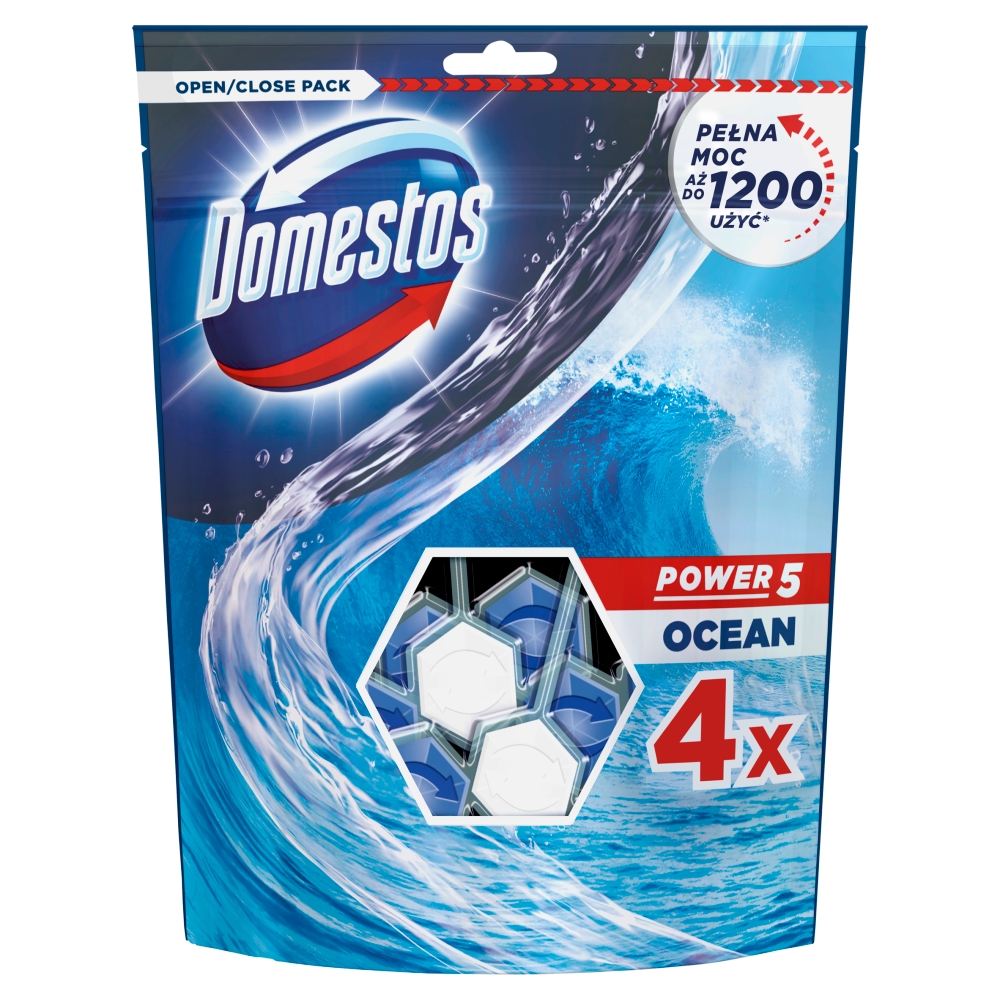 Kostka do WC Power 5 Ocean Domestos 4x55G