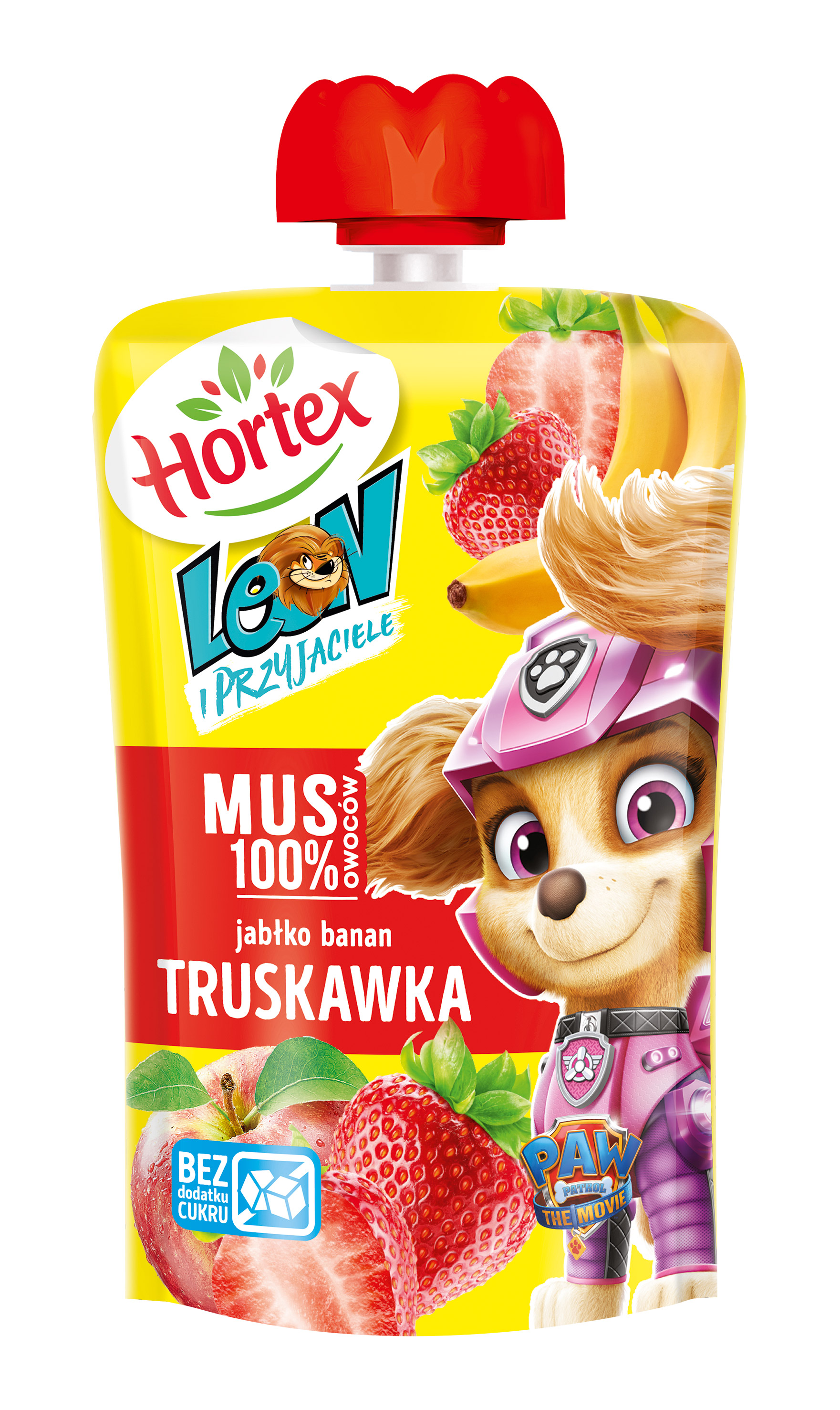 LEON MUS OWOCOWY JABŁKO-BANAN-TRUSKAWKA 100G - NEW esklep.polomarket.pl