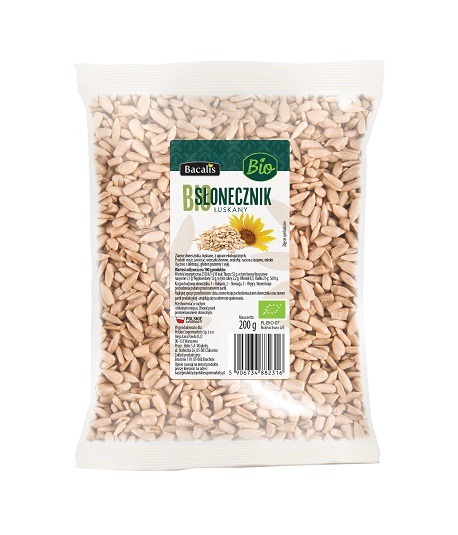 Słonecznik łuskany BIO BACALIS 200g