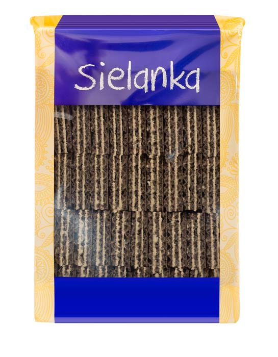 Wafle sandwich z kremem o smaku śmietankowym Sielanka 500 g