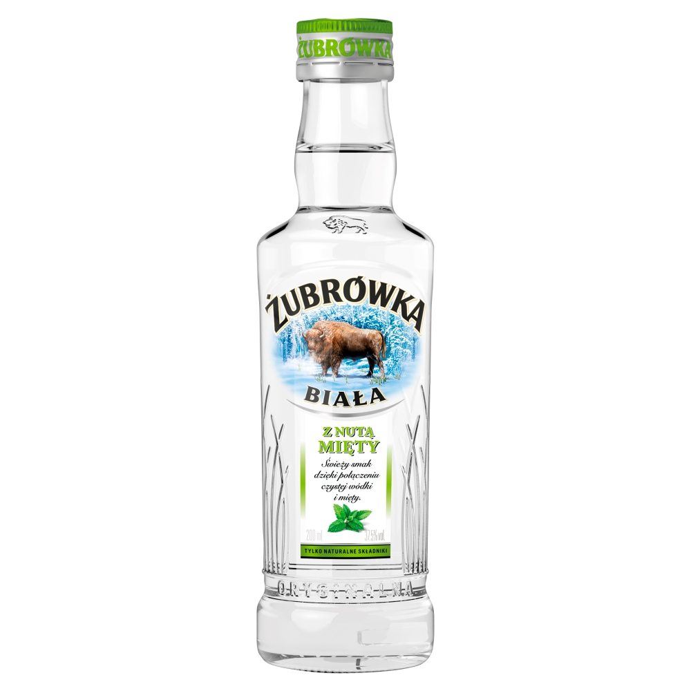 Wódka biała/mięta mix Żubrówka 40% 200ml