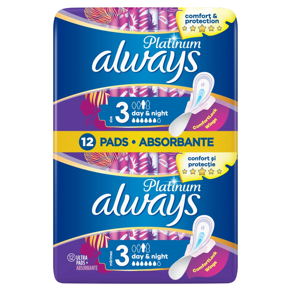 Podpaski Always Platinum Night 12szt. esklep.polomarket.pl