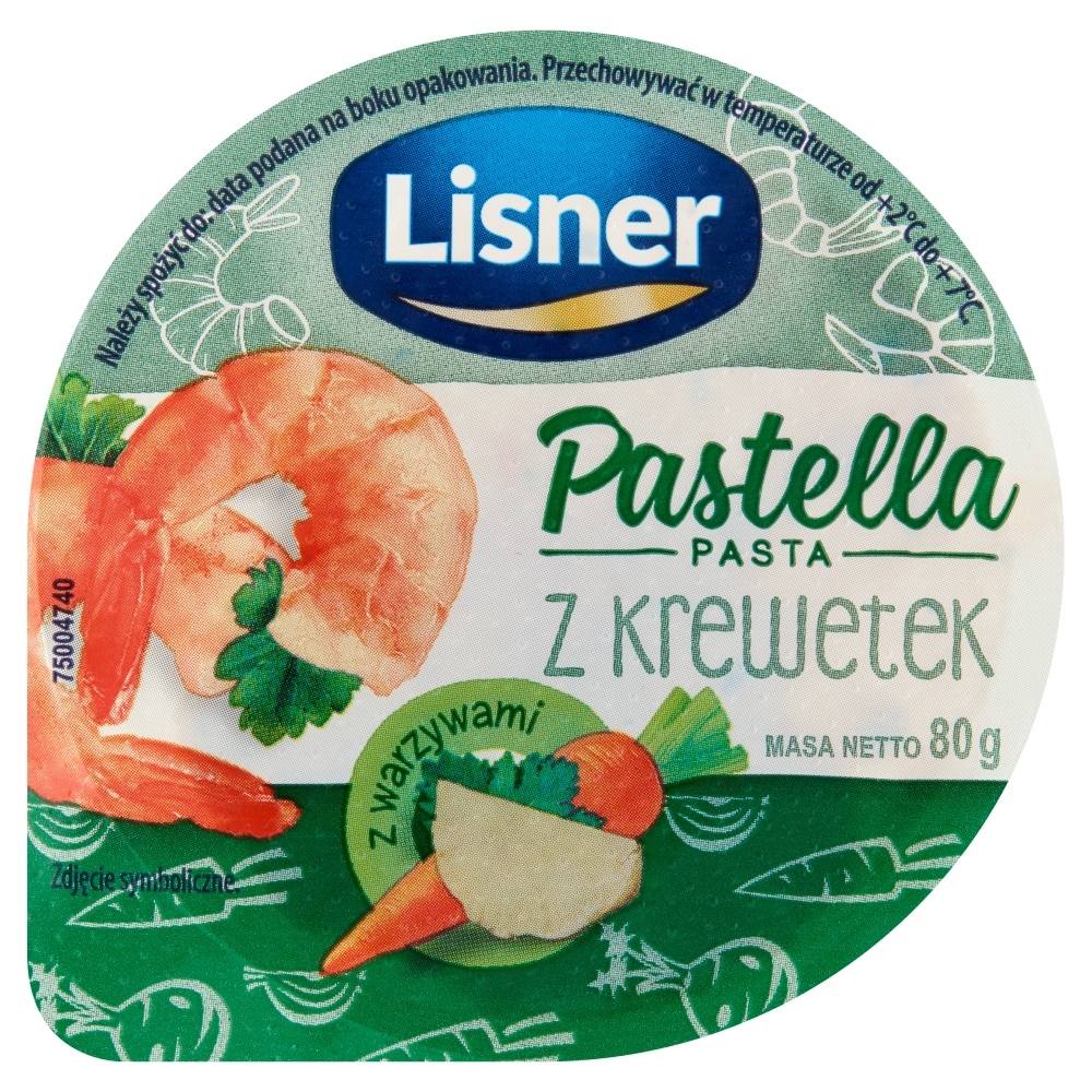Pastella krewetkowa z warzywami 80g