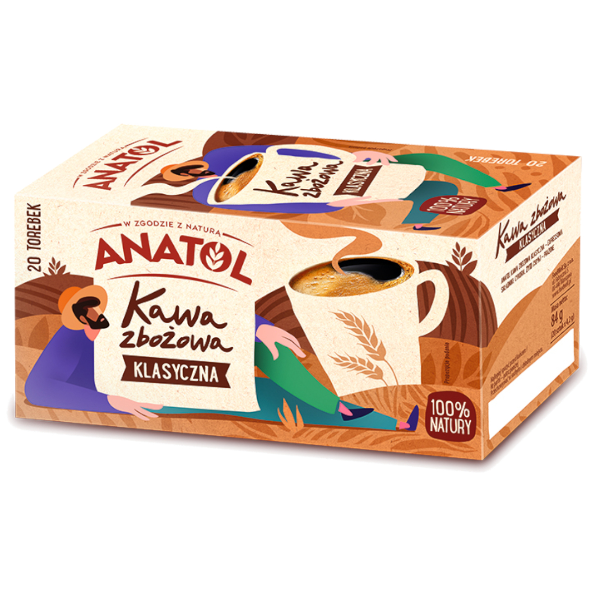 Kawa Anatol zbożowa klasyczna ekspr 84g esklep.polomarket.pl
