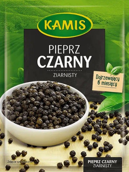 Przyprawa Kamis pieprz czarny ziar. 16g esklep.polomarket.pl