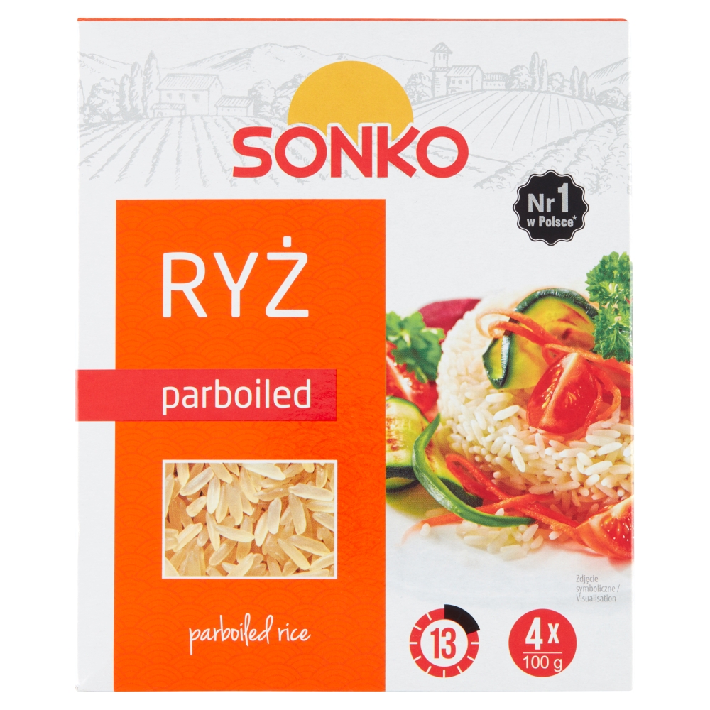 Ryż Sonko parboiled 4x100g esklep.polomarket.pl