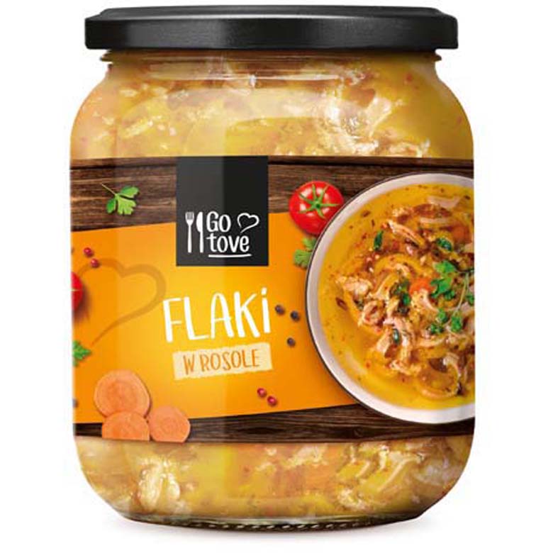 GoTove Flaki wołowe w rosole 500g