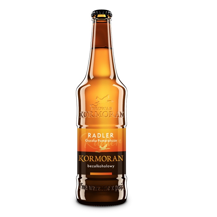 Piwo Radler Gorzka Pomarańcza Kormoran 0% b.b/zw 0,5L