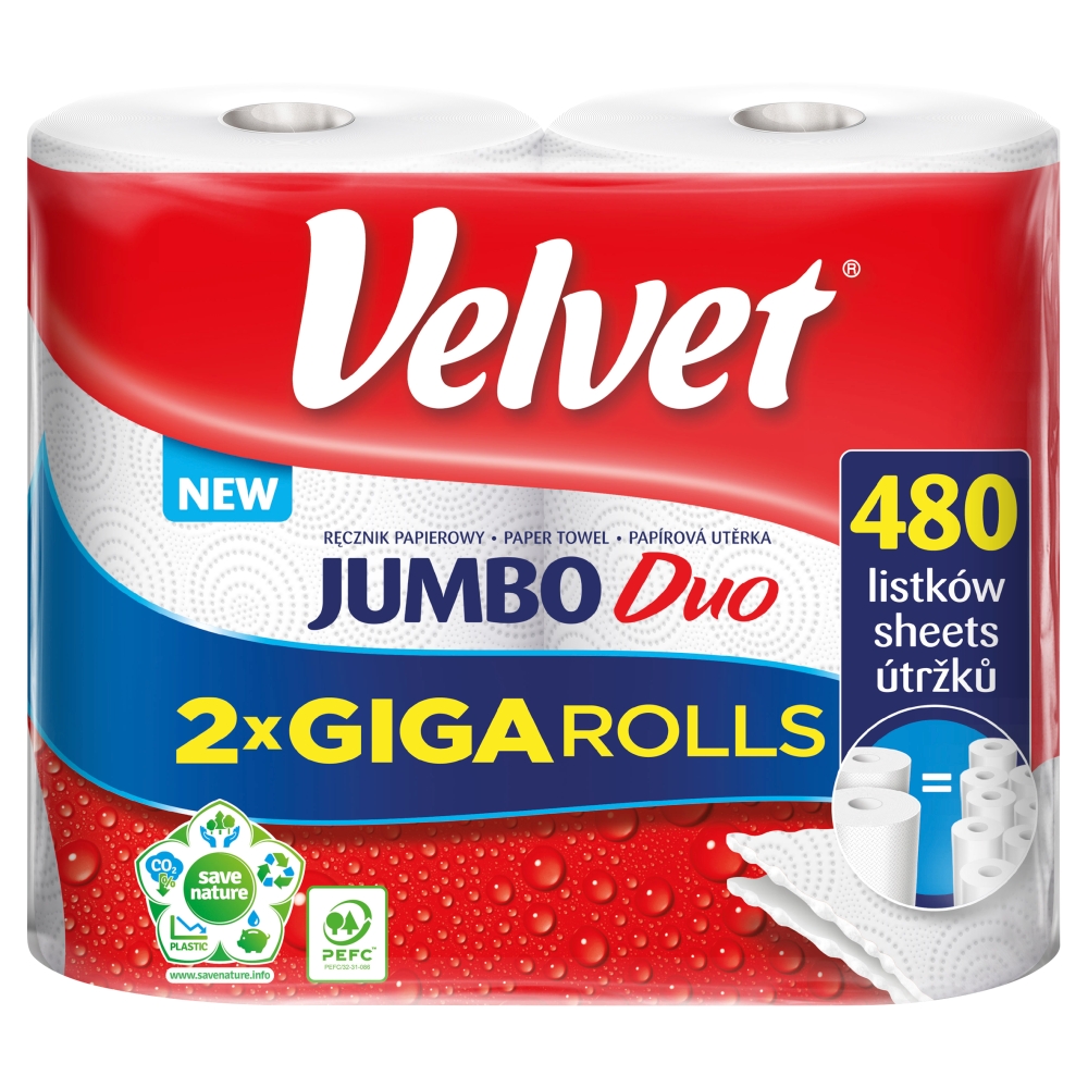 Ręcznik papierowy Velvet Jumbo duo 2szt