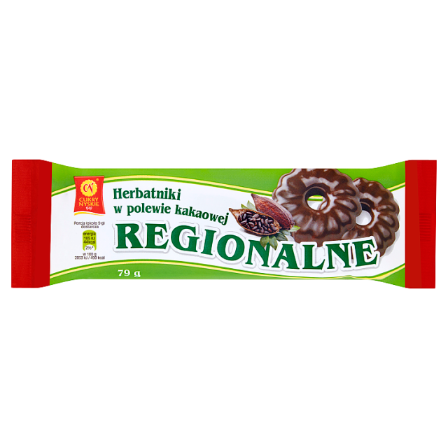 Herbatniki regionalne w polewie Cukry Nyskie 79g