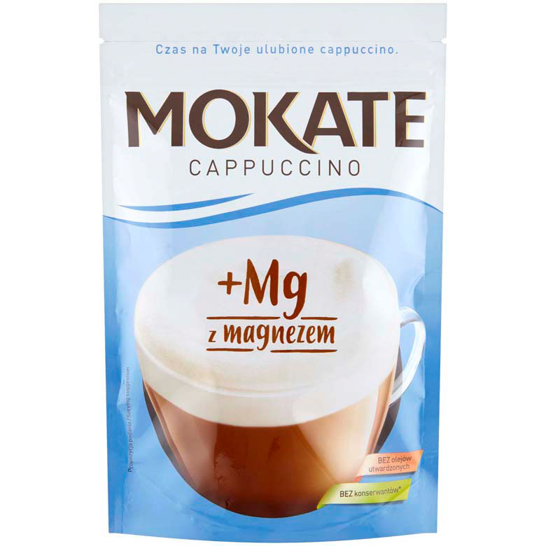Napój rozpuszczalny kawowy Mokate Cappuccino z magnezem 110g esklep.polomarket.pl