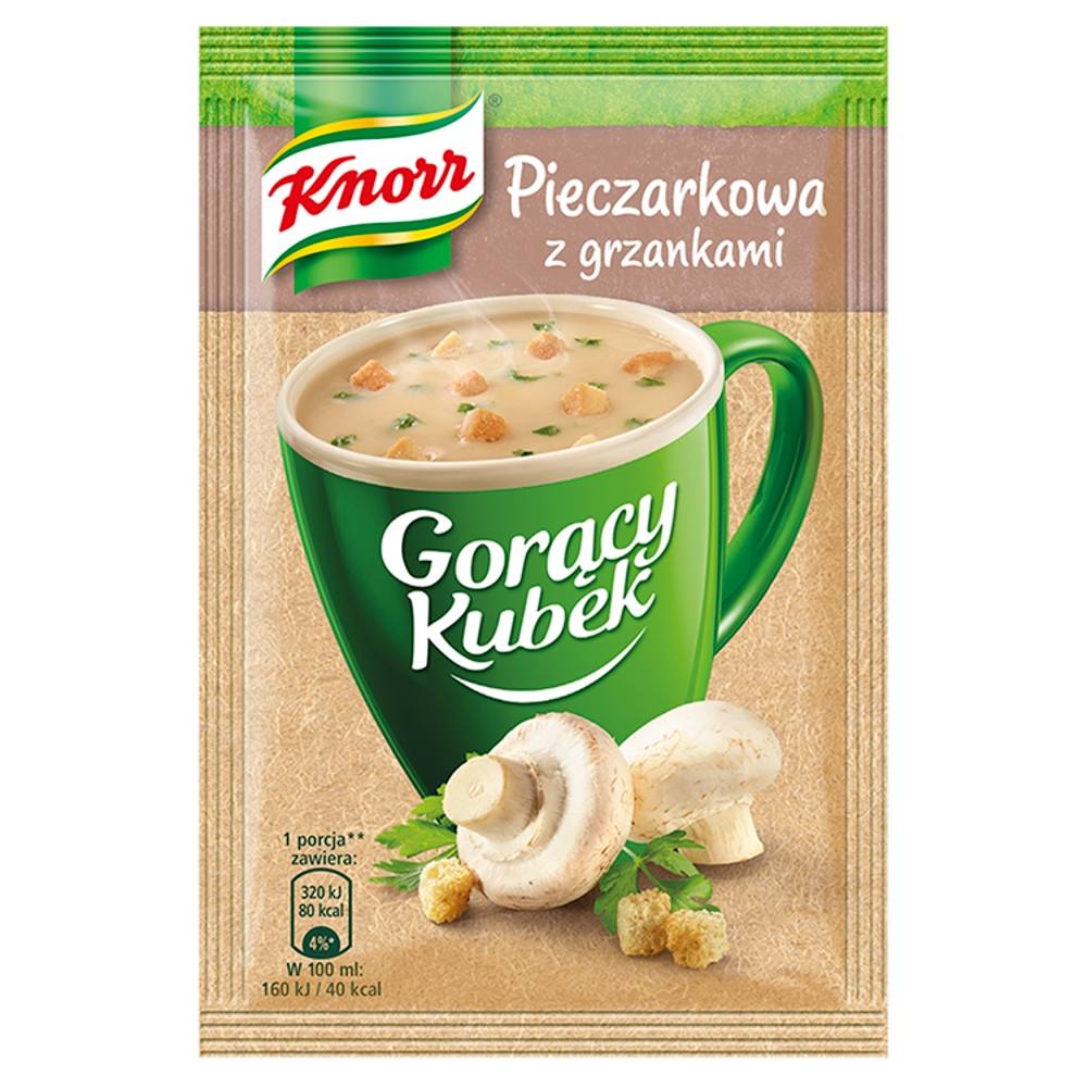 Zupa Pieczarkowa z Grzankami Gorący Kubek 15g
