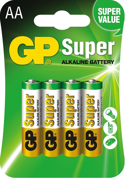 Bateria  Super Alkaline AA GP 4 szt.