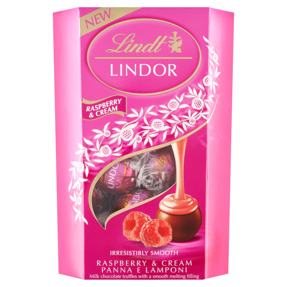 Praliny Lindor Raspberry&cream 200g