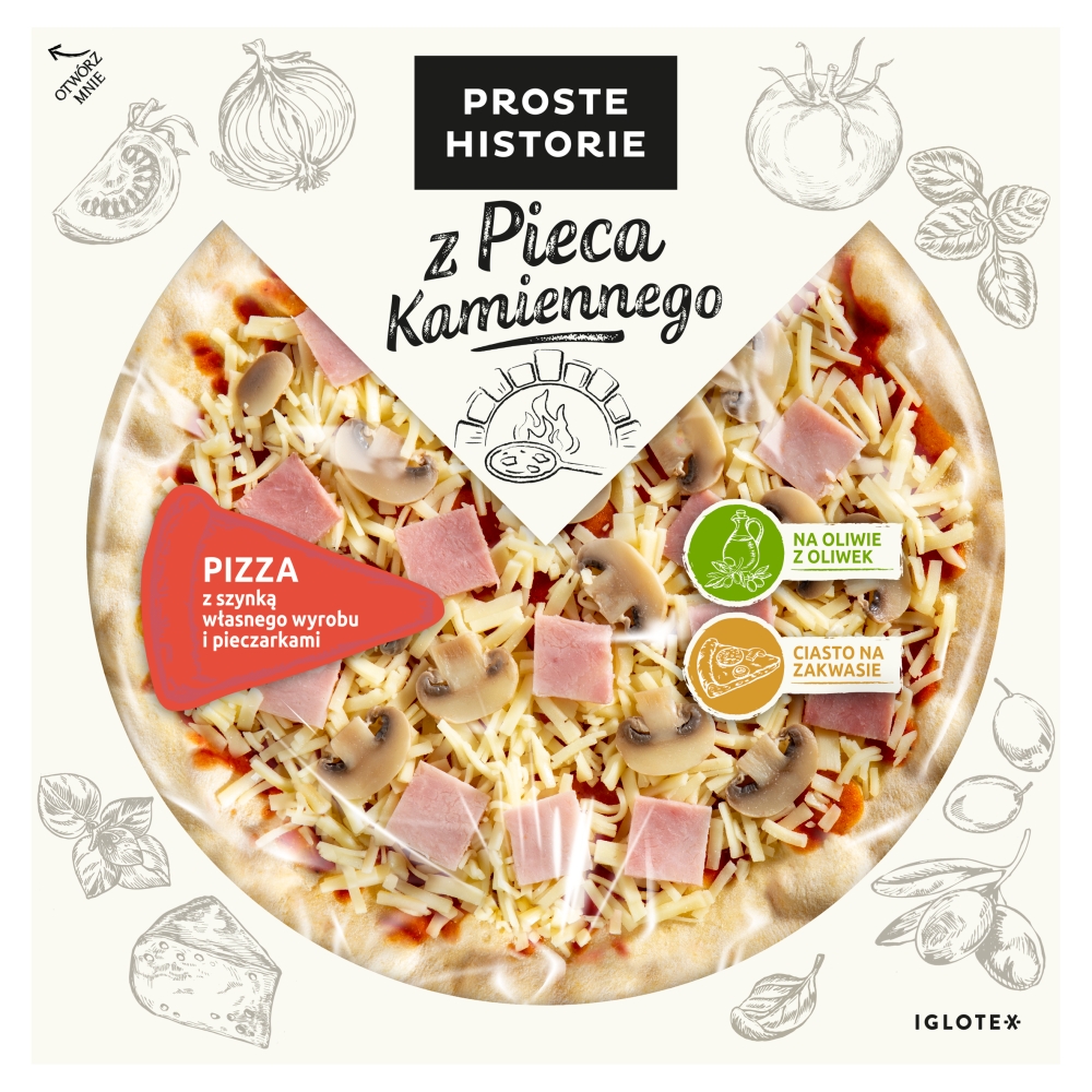 Pizza szynka-pieczarki Proste Historie 320G