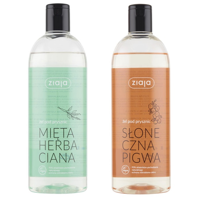 Żel pod prysznic mięta herbaciana lub słoneczna pigwa Ziaja 500ml